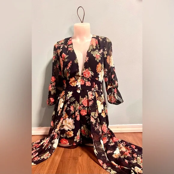 Navy hot sale romper dress
